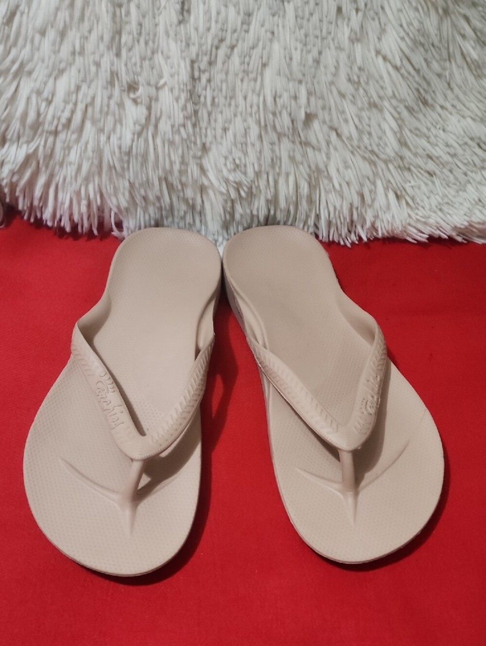 Archies Unisex Neutral Beige Flip Flop Sandals